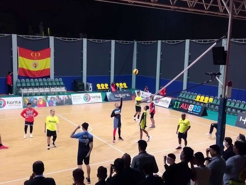 Competitive volleyball action Kolkata Volley King tournament scene
