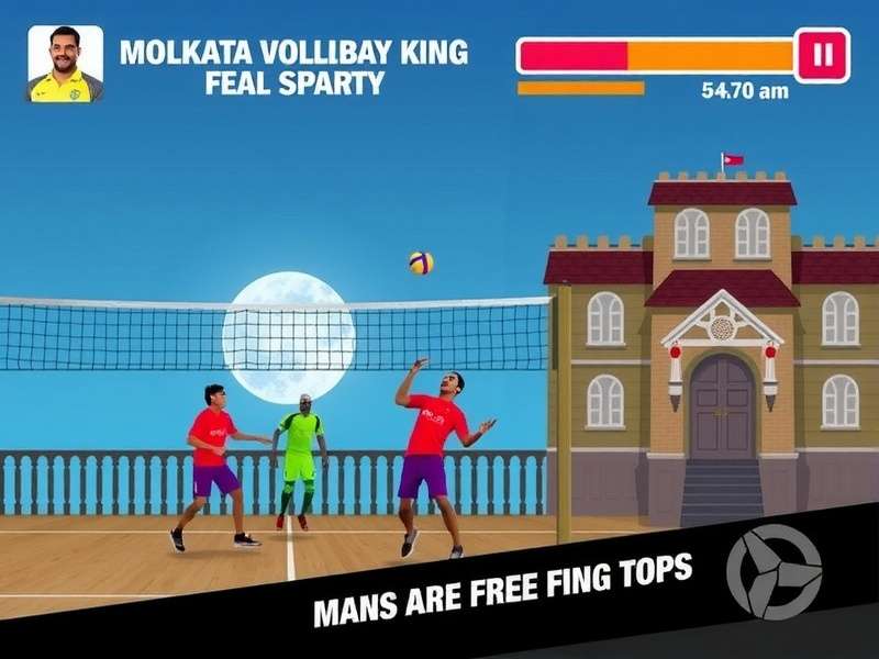 Authentic Indian volleyball action Kolkata Volley King gameplay screenshot